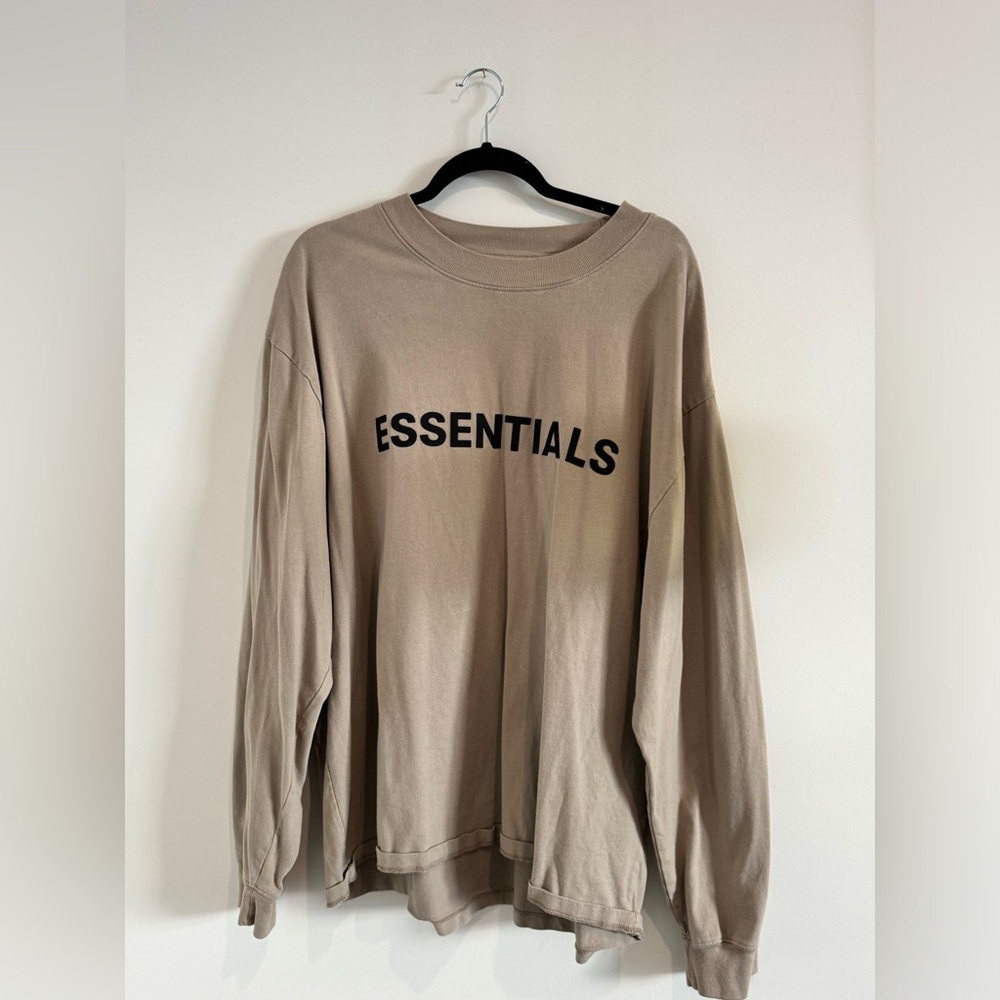 Fear of God Essentials Boxy Long Sleeve T-Shirt Applique Logo